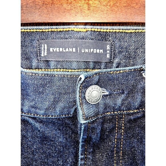EVERLANE UNIFORM Mens Jeans Sz 29 / 30 Organic Cotton Slim Stretch Deep Indigo - Picture 4 of 5